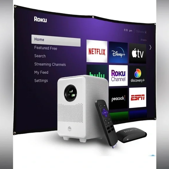 HP projector CC200 No Roku Comes with remote and designated cables
