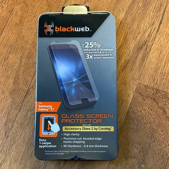 Blackweb Glass Screen Protector for Samsung Galaxy S7