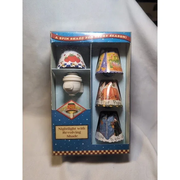 Vintage Spin Shades Magical Night Light w/Revolving Four Season 2002 Open Box