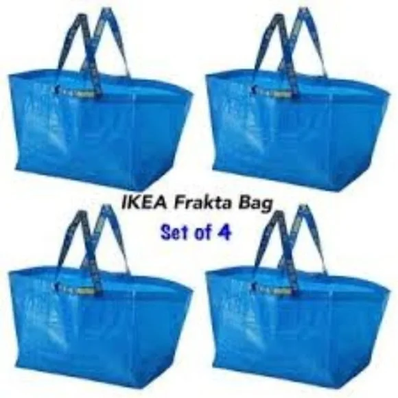 IKEA FRAKTA Reusable‎ Bags, Large (SET of 4), NWT