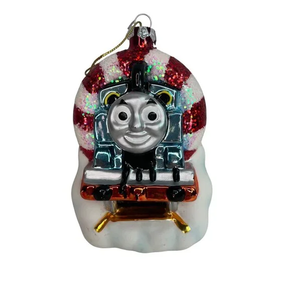 Thomas The Train Blown Glass Christmas Ornament 2012 Gullane Limited red & white