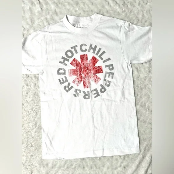 NWOT- Red Hot Chili Peppers White Unisex T-Shirt