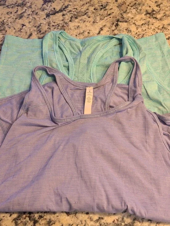 lululemon bundle-two racerback workout tank tops