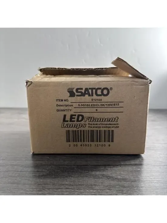 Satco S12100 5.5W G16 LED Bulb Lot Of 6 NEW