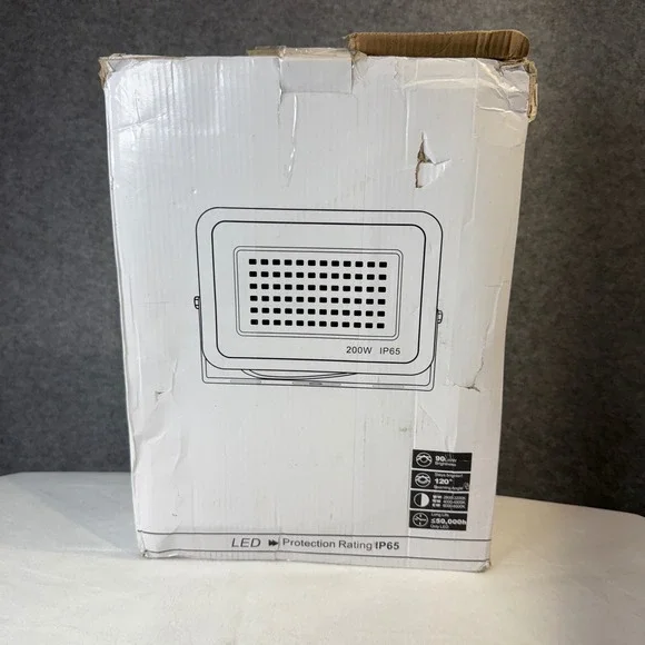 200W LED‎ Flood Light Outdoor Security Spotlight IP65 Waterproof 120 Beam Angle