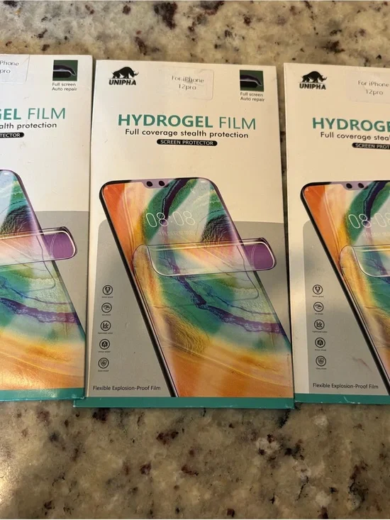 Hydrogel Film Screen Protector for iPhone 12 Pro - Clear