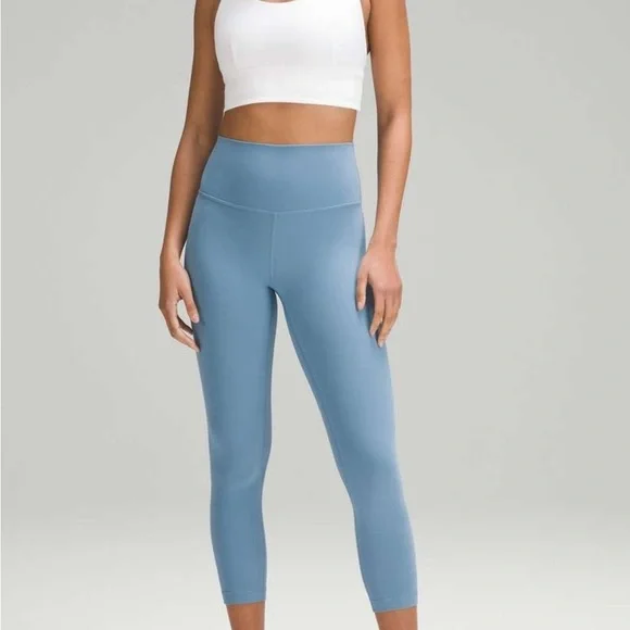 Lululemon Align High-Rise Crop 26” utility blue size 12