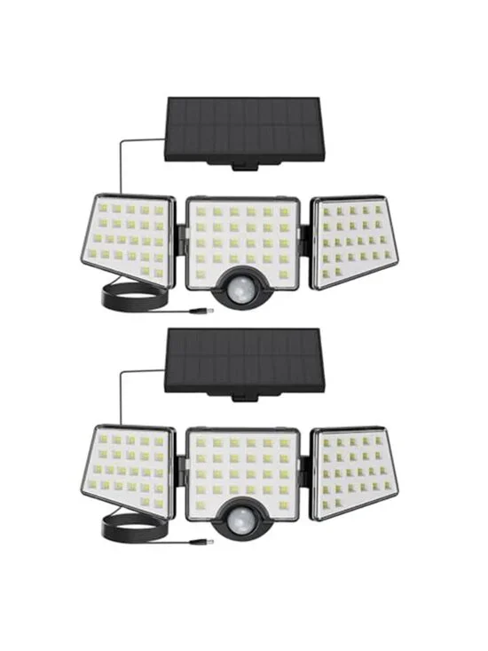 Solar Motion Lights Outdoor Security Lights Waterproof LED Flood Light 2 Pack