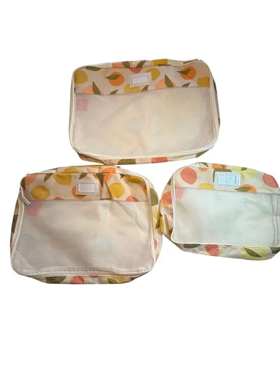 Calpak 3-piece Set Tutty Fruity Packing Cubes plus 1 Co-ordinating Sorbet Cube-