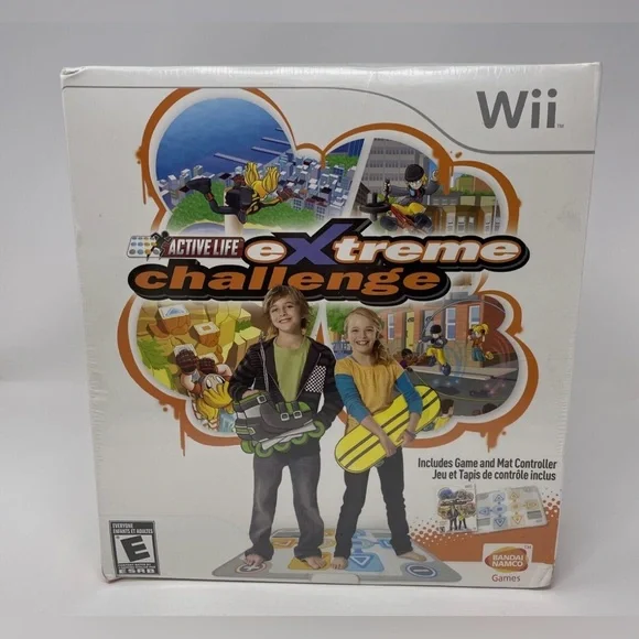 Active Life Extreme Challenge Wii Complete in Box Game and Mat Controller New