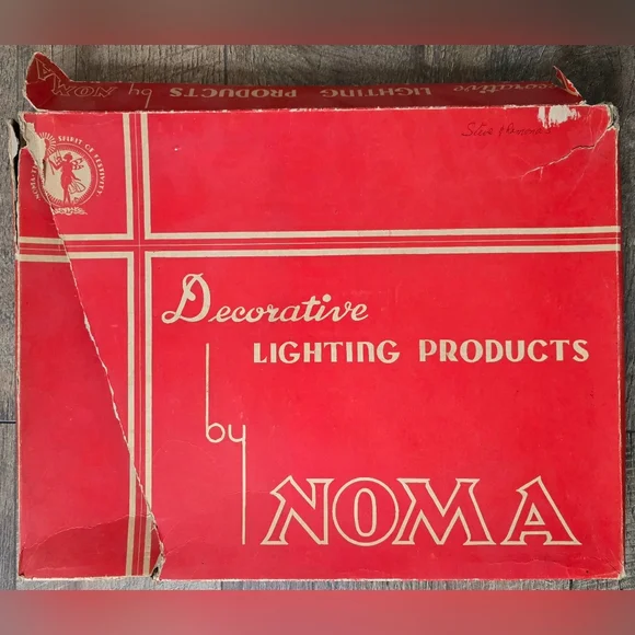 Vintage Noma Christmas Lights 25 Lights Original Box C7