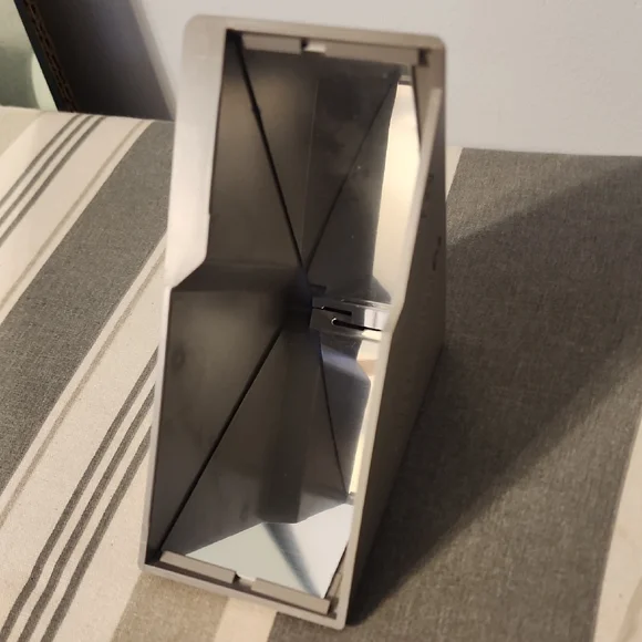 Silver Geometric Metal Decor