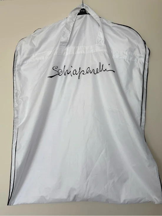 Schiaparelli Full Length White Garment Bag