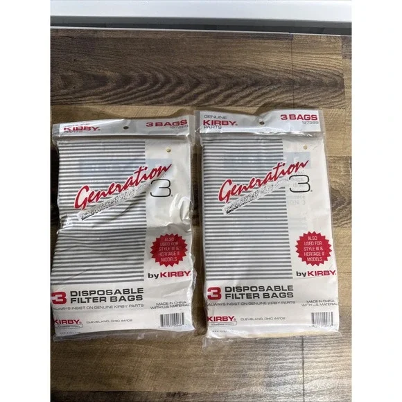 Kirby Generation 3 & Heritage Filter Bags Original #197289 2 Pks 6 Bags Total
