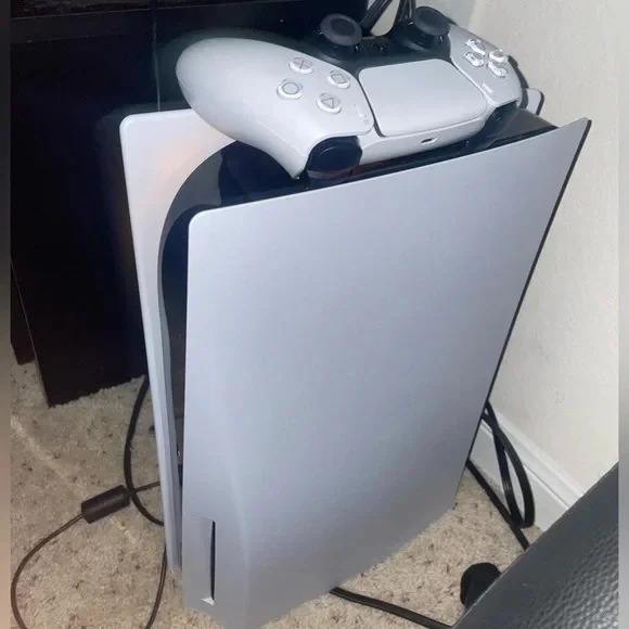 Sony Console with White Controller