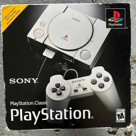 Sony PlayStation Classic Console - White and Gray