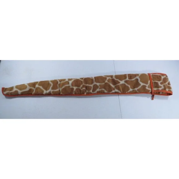 Vintage Giraffe Print‎ Fleece Orange Satin Lined Rifle Shotgun Sock Case Bag 48