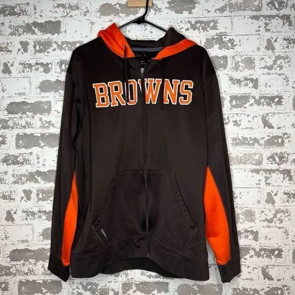 Nike therma fit zip up Cleveland browns hoodie