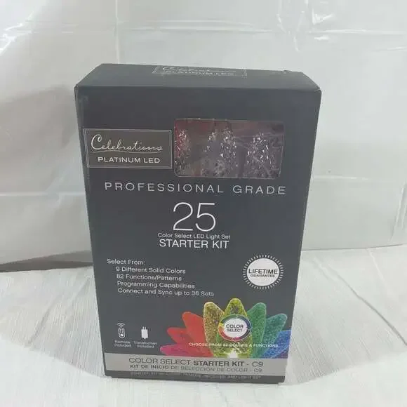 Celebrations Platinum LED Professional Grade 25 Count