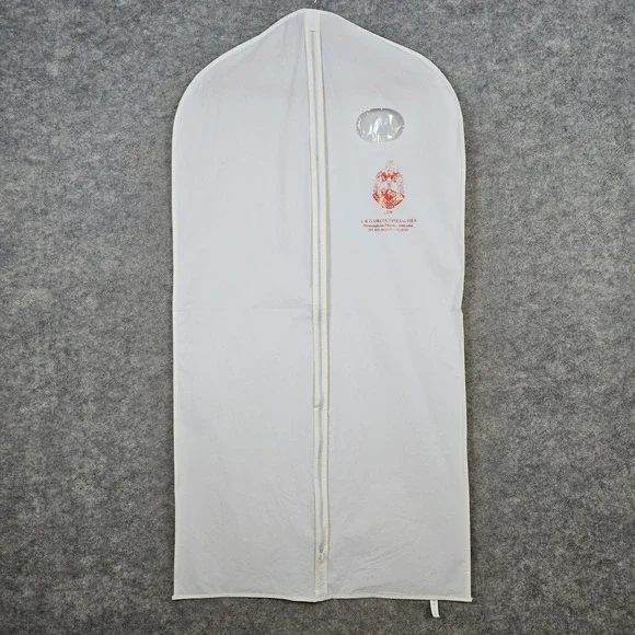 Delta Sigma Theta White Zip Garment Bag From‎ L&O Greek Specialties Peep Window