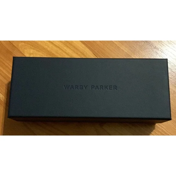 Warby Parker empty sunglasses box