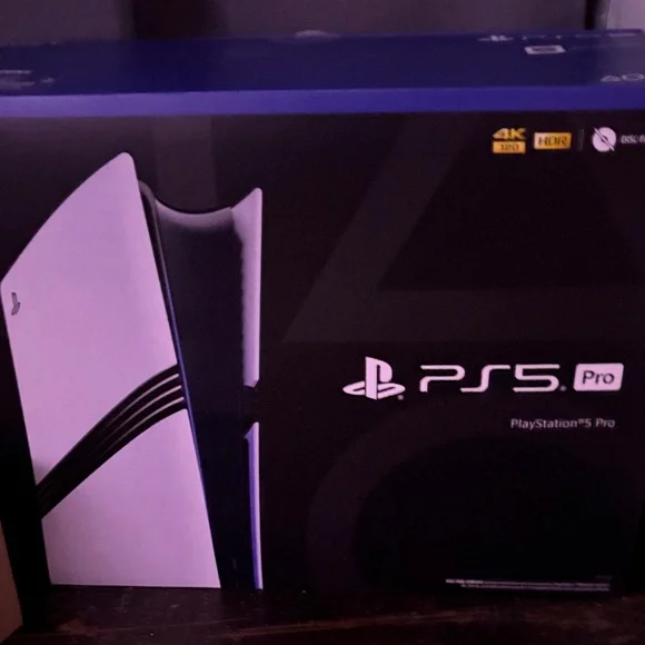 Sony PS5 Pro Console - Black and White