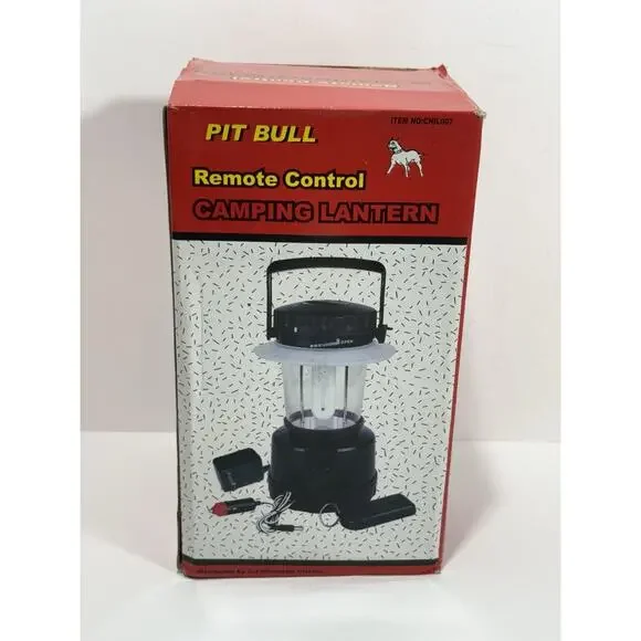 Pit Bull Remote Control Camp Lantern Lamp Camping Outdoor‎ Rechargeable New