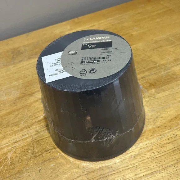 Vtg IKEA Lampan Black Y2K Plastic‎ Desk Table Lamp 11