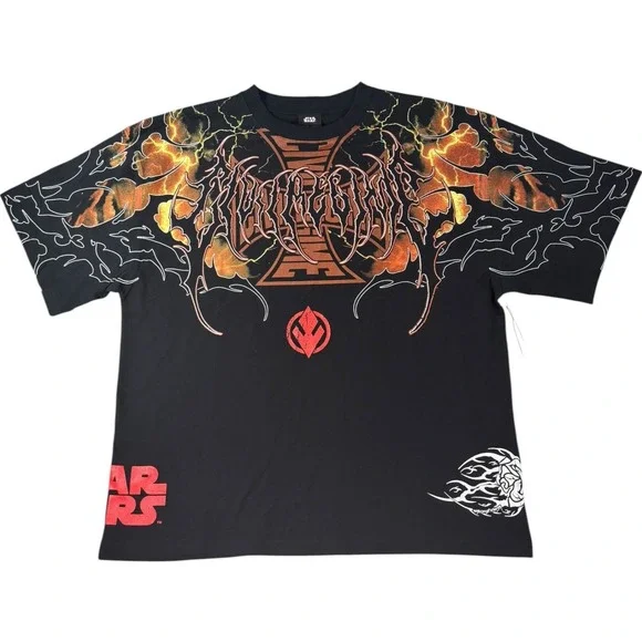 Civil Regime Darth Wyyrlok Darkside Star Wars Collab T Shirt Mens XL Black Print