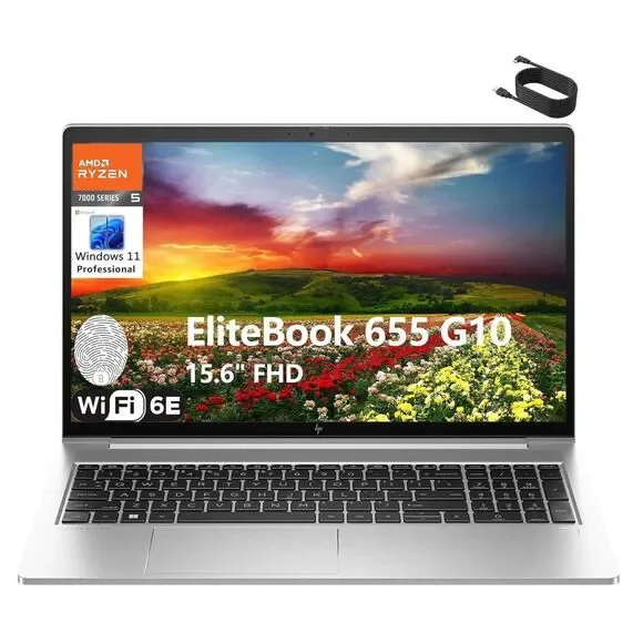 HP EliteBook 655 G10 32GB ram 15.6” Ryzen PRO WiFi+5G 512GBs SSD Win 11 Pro