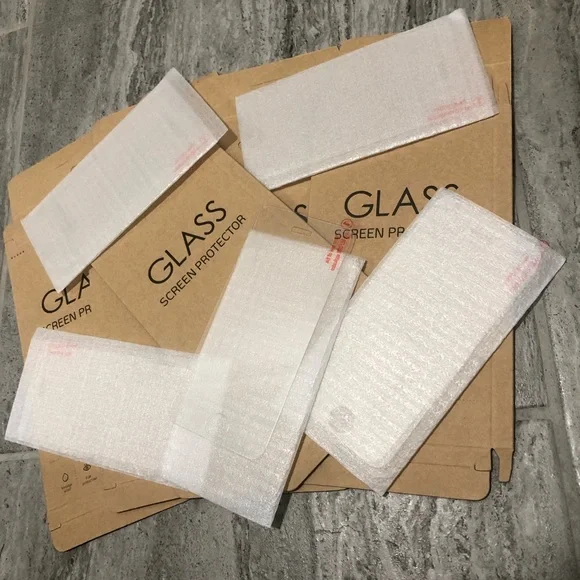 iPhone 5s glass screen protector’s five pack.