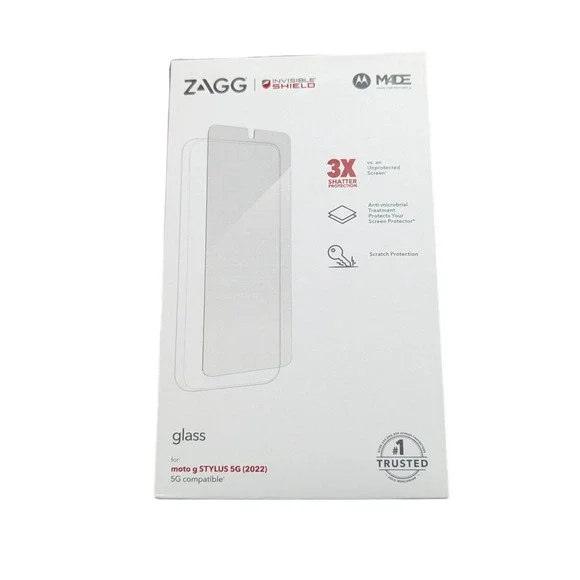 Z5N Zagg Invisible Shield‎ Glass Screen Protector for Moto G Stylus 5G (2022)