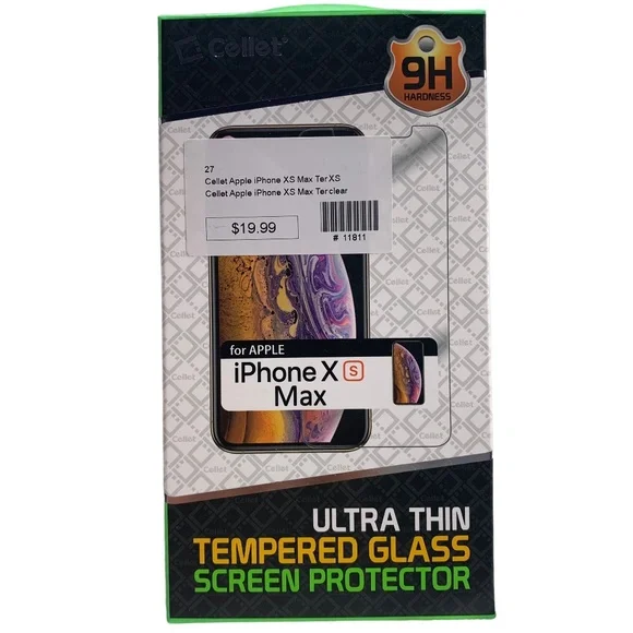 Cellet Tempered Glass Screen Protector iPhone XS Max