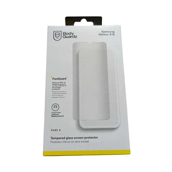 X9-N BodyGuardz Pure2 Tempered Glass Screen Protector for Samsung‎ Galaxy A12