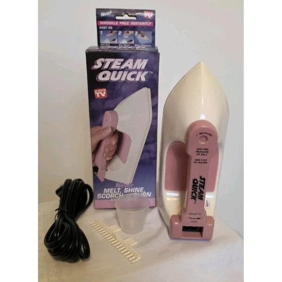 Vintage Steam Quick Clothing Steamer Open Box New With Instructions 1999
