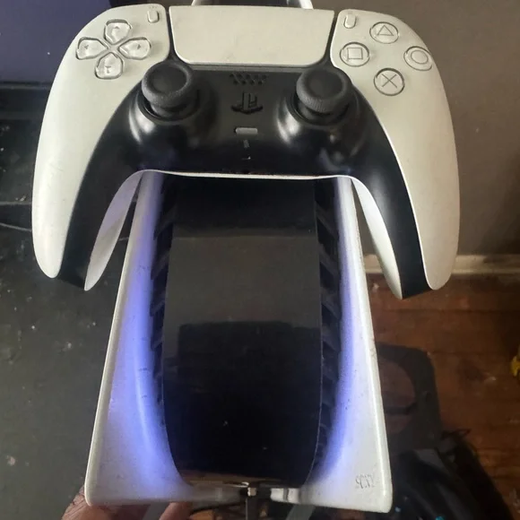 Sony Console with Black and White Controller