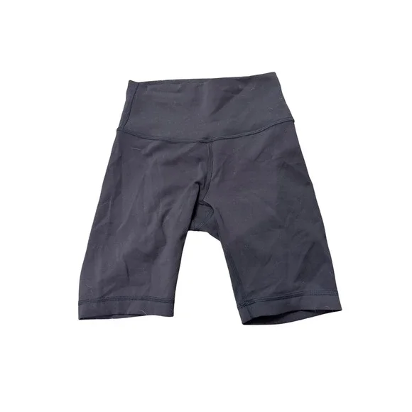 Lululemon High Rise‎ Biker Shorts Black Athletic Yoga Gym Shorts Womens