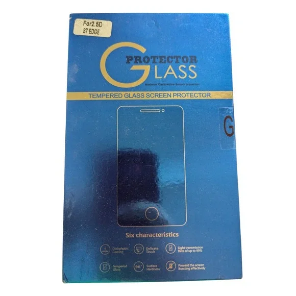 L1. Glass Tempered‎ Glass Clear Screen Protector For Samsung Galaxy S7 Edge