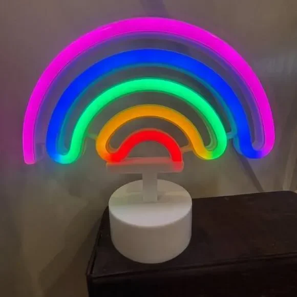 Cute Rainbow Neon Style Lamp Novelty Light