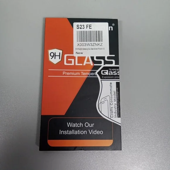 Vencom Samsung Galaxy S23 FE 5G Tempered Glass Screen Protector 9H 3+3 Pack NEW