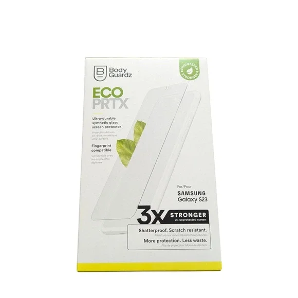 Mm1N BodyGuardz Screen Protector for Samsung Galaxy S23 Anti-Scratch ECO‎ PRTX