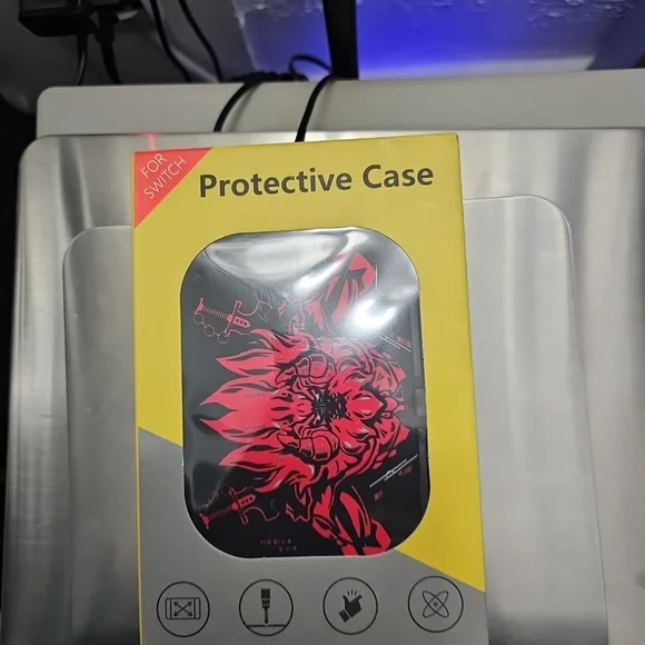 Red and Black Protective Case for Switch