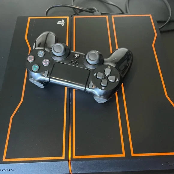 Ps4 Sony Black and Orange Console with DualShock Controller