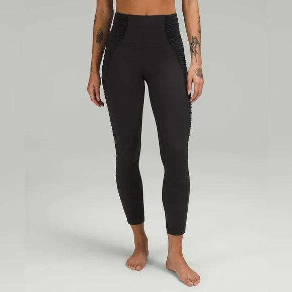 lululemon athletics align hr pant ruched cayenne High-Waisted Leggings Sz 8 NWT