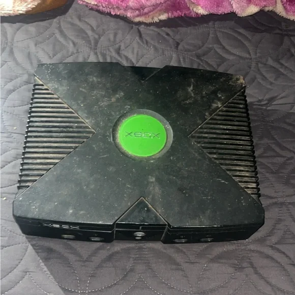 Xbox Console in Black and Green