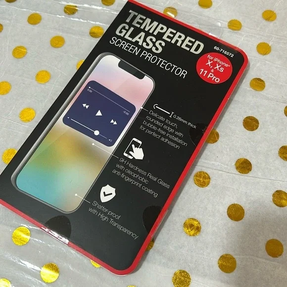 Tempered Glass Screen Protector for X,XS,&11 pro New