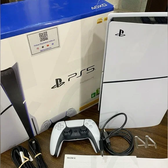 Sony PS5 Console White Edition with DualSense Controller