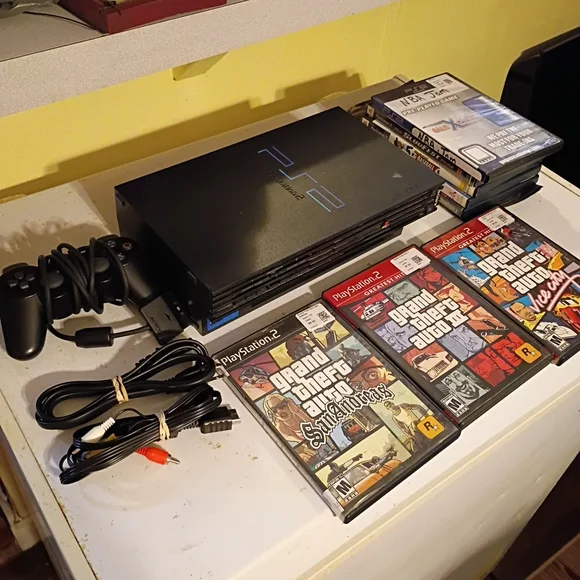 Sony Black PlayStation 2 Console Bundle