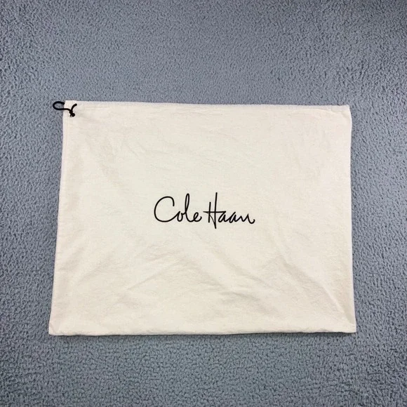 Cole Haan Dust Bag Canvas Drawstring Pouch for Shoes or‎ Accessories Cream
