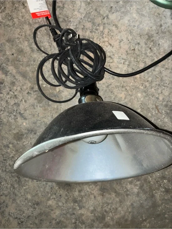 Black Metal Hanging Plug In Lamp - Home Accent Lighting